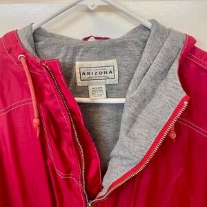 Arizona VTG red and grey windbreaker MEDIUM